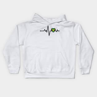 Jamaica Heart Monitor Kids Hoodie